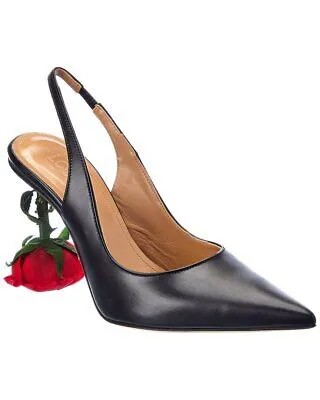 Женские кожаные туфли Loewe Rose с ремешком на пятке