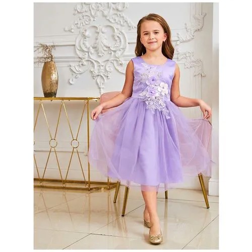 Платье Me & We, размер 104, фиолетовый