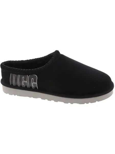 Мужские замшевые шлепанцы Tasman Graphic Outline UGG, цвет Black/Gray