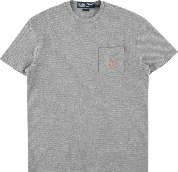 Футболка Palace Ralph Lauren Waffle Pocket Tee 'Andover Heather', серый