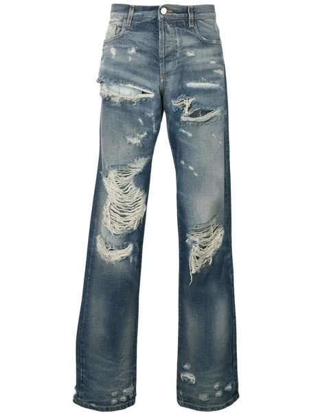 Faith Connexion классические джинсы с рваным эффектом