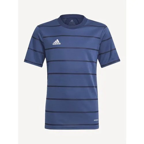 Футбольная футболка adidas для мальчиков, размер 140, синий