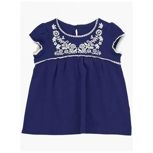 Футболка для девочек Mini Maxi, модель 1683, цвет синий, размер 104