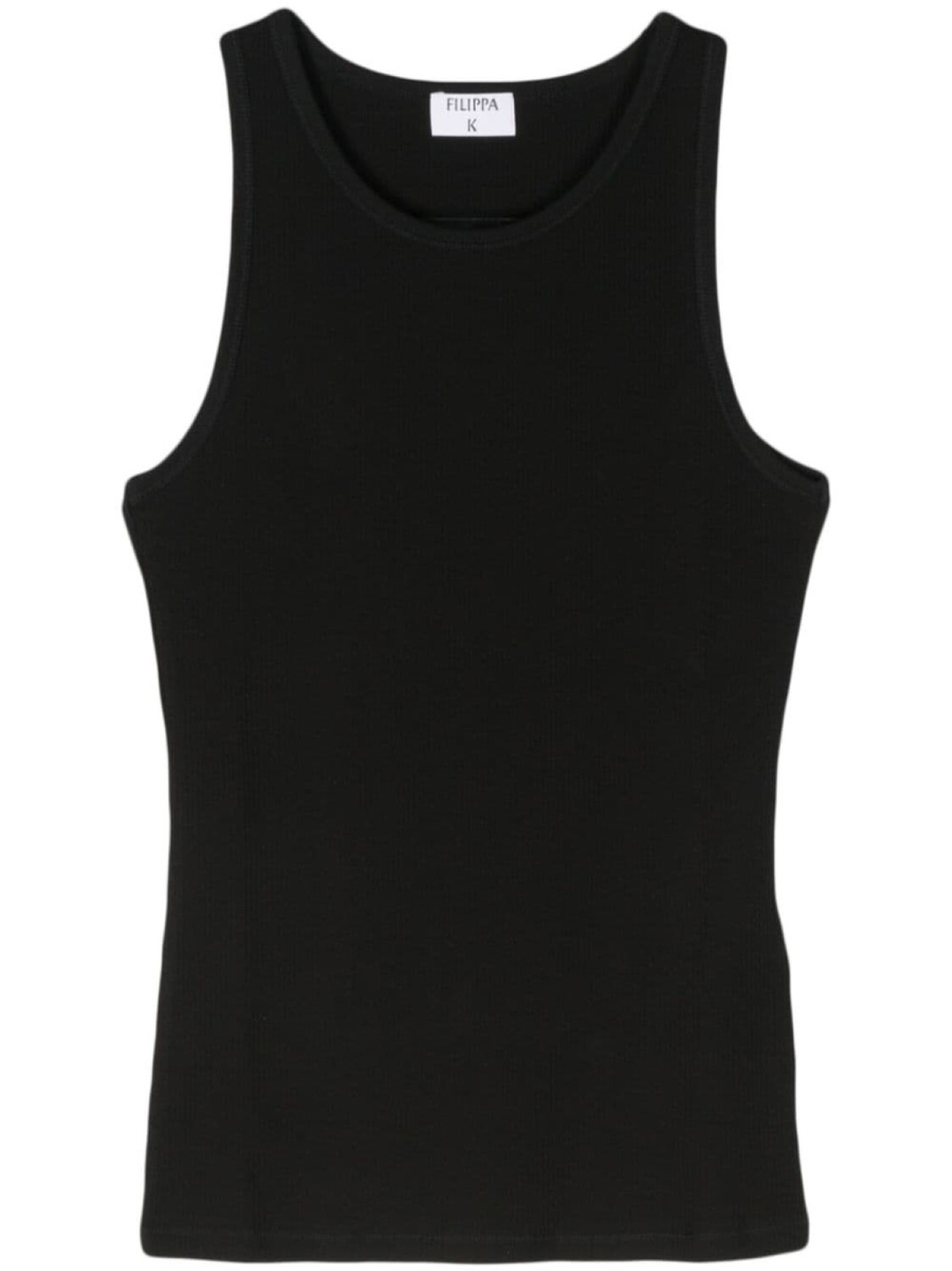 Filippa K топ в рубчик, черный