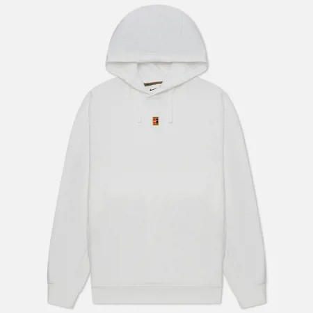 Мужская толстовка Nike Court Dri-Fit Fleece Heritage Hoodie, цвет белый, размер M