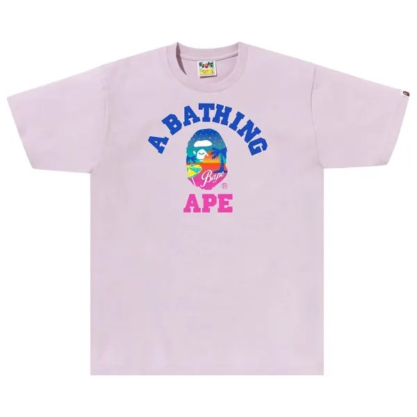 Пляжная футболка BAPE Sunset, Фиолетовый