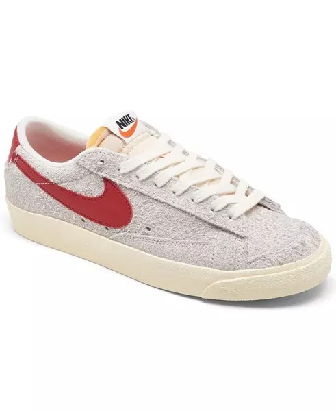 Женские винтажные замшевые повседневные кроссовки Blazer Low '77 от Finish Line Nike, белый