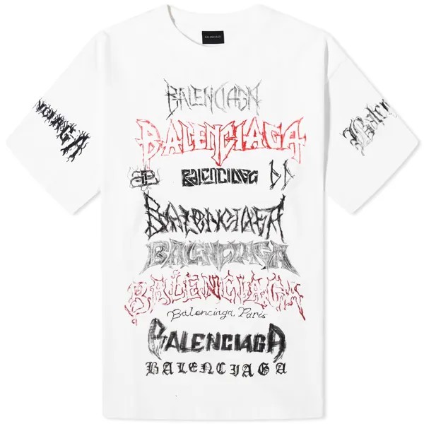 Футболка Balenciaga Large Fit T-Shirt, белый