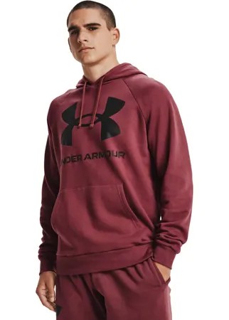 Толстовка мужская Under Armour UA Rival Fleece Big Logo HD бордовая S/M