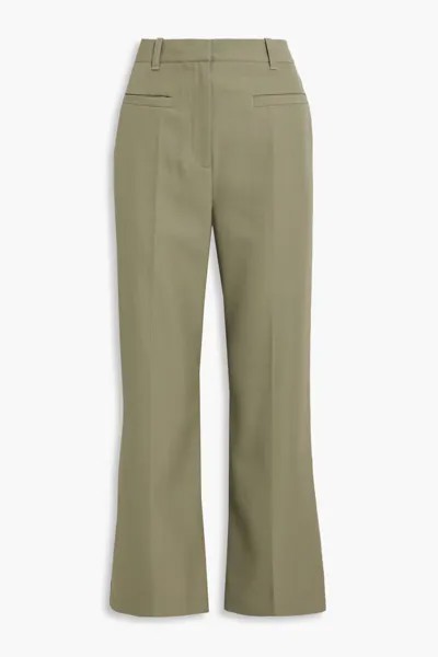 Шерстяные брюки-клеш 3.1 Phillip Lim, зеленый шалфей