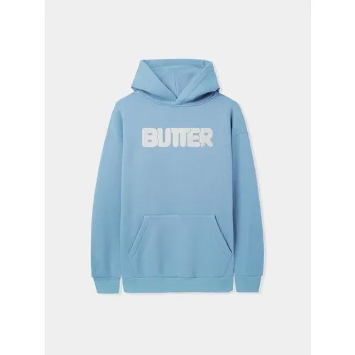 Худи Butter Goods Puff Rounded Logo, размер L, , голубой