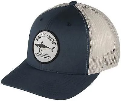 Кепка Salty Crew Bruce Retro Trucker — темно-синий/серебристый — новинка