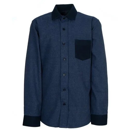 Школьная рубашка Tsarevich, размер 134-140, синий