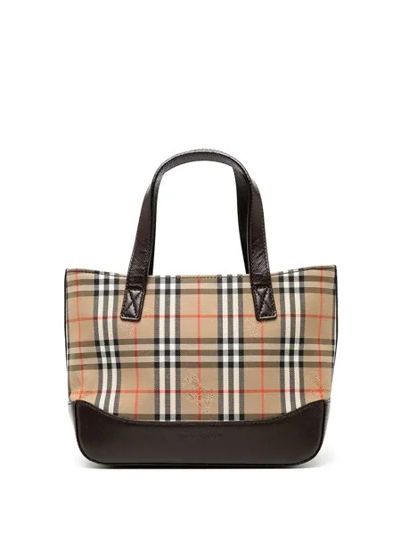 Burberry Pre-Owned мини-сумка 2000-х годов в клетку House Check
