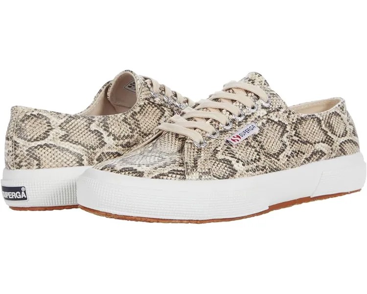 Кроссовки Superga 2750-Synsnakew, цвет Beige Snake