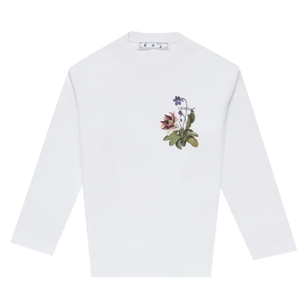 Толстовка Off-White Botanical Белый/Зеленый