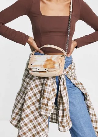 Миниатюрная сумка через плечо бежевого цвета Nunoo Honey-Светло-бежевый цвет