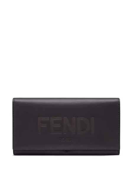 Fendi кошелек с тисненым логотипом