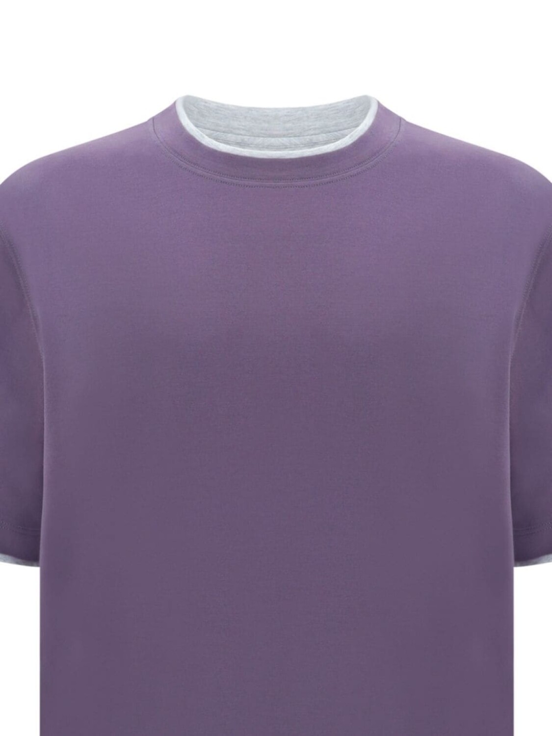 Brunello Cucinelli футболка с круглым вырезом, фиолетовый