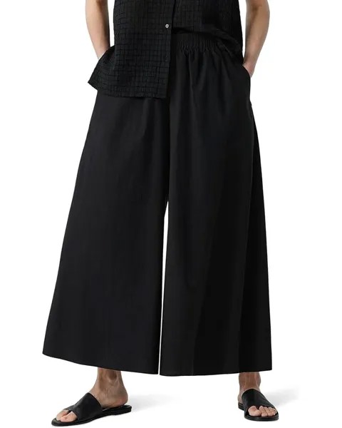 Брюки Eileen Fisher Cropped Wide Pants, черный