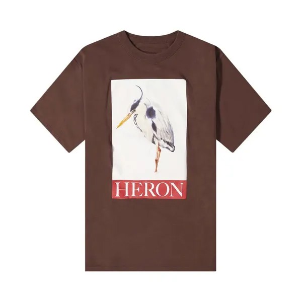 Футболка Heron Preston Heron Painted Short-Sleeve 'Brown', коричневый