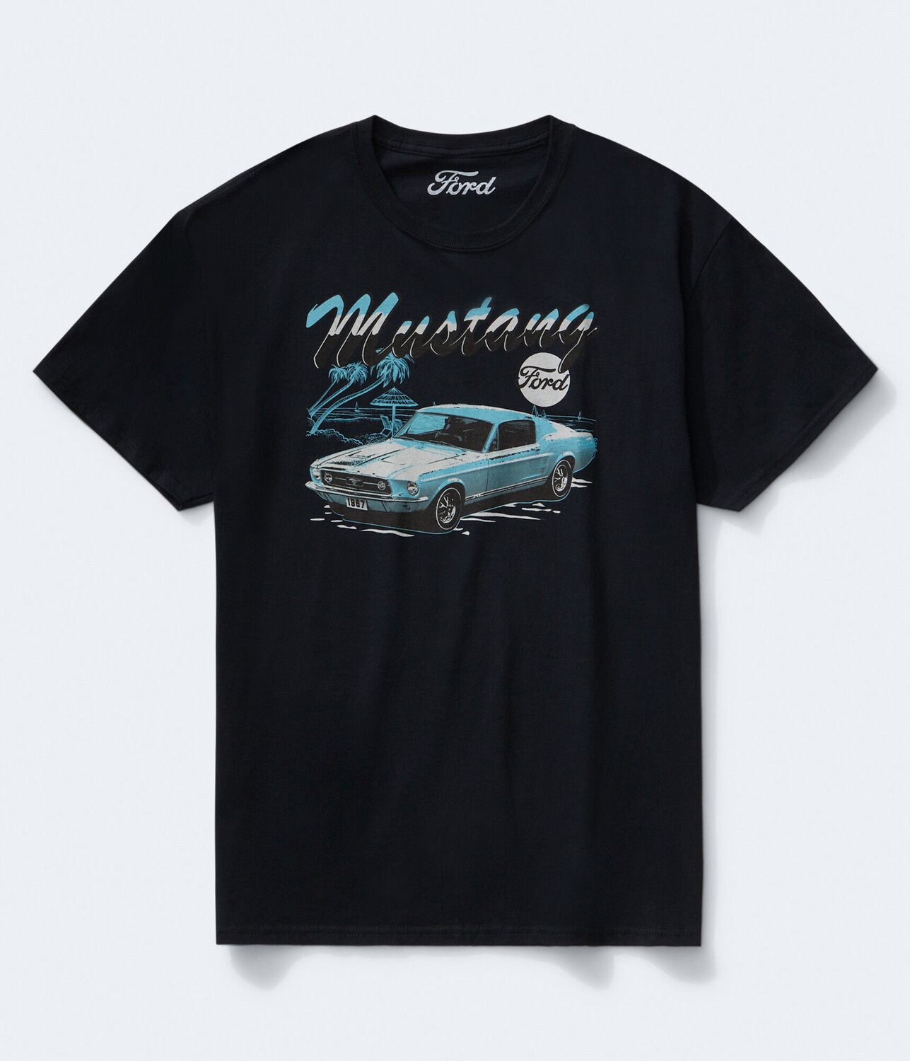 Футболка с графическим рисунком Ford Mustang Aeropostale, черный