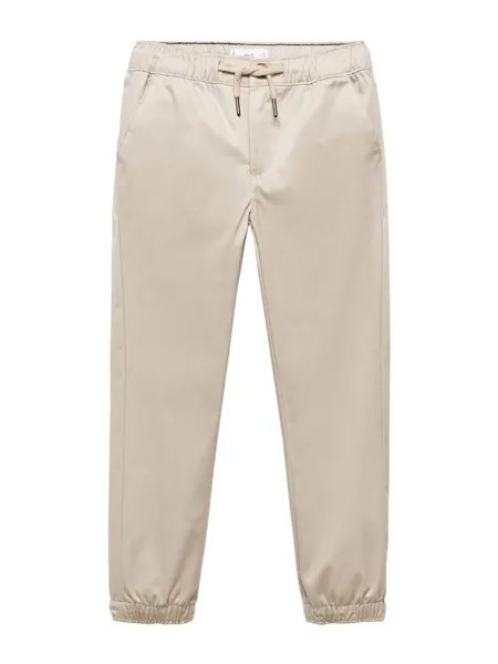Зауженные брюки MANGO KIDS FELI, светло-серый