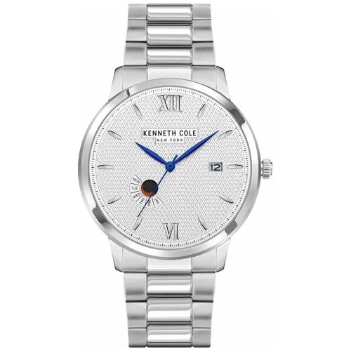 Наручные часы KENNETH COLE Classic KCWGH2122803, серебряный, белый