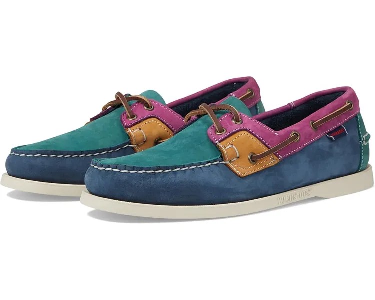 Топсайдеры Sebago Ross Island, цвет Navy/Teal/Magenta/Mustard