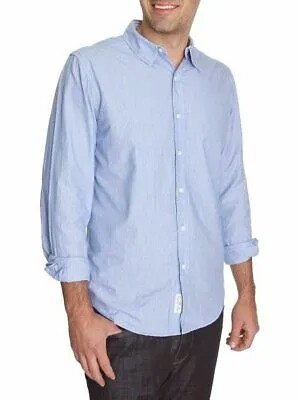 Мужская приталенная классическая рубашка из 100% хлопка в тонкую полоску для клубной комнаты
