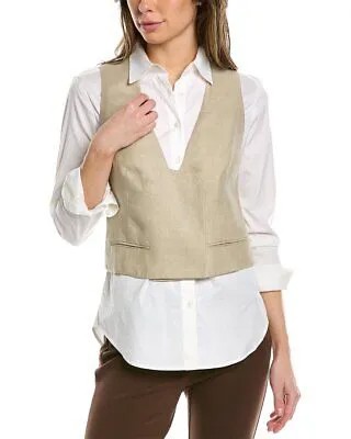 Льняной жилет Brunello Cucinelli женский M