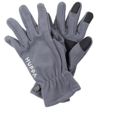 Детские флисовые перчатки HUPPA AAMU, чёрный 00009, размер 5