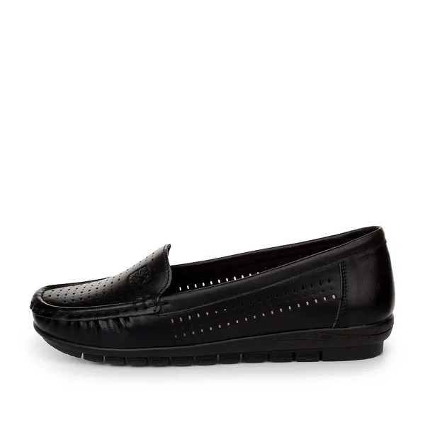 Мокасины женские INSTREET 2-11WA-050ST черные 40 RU