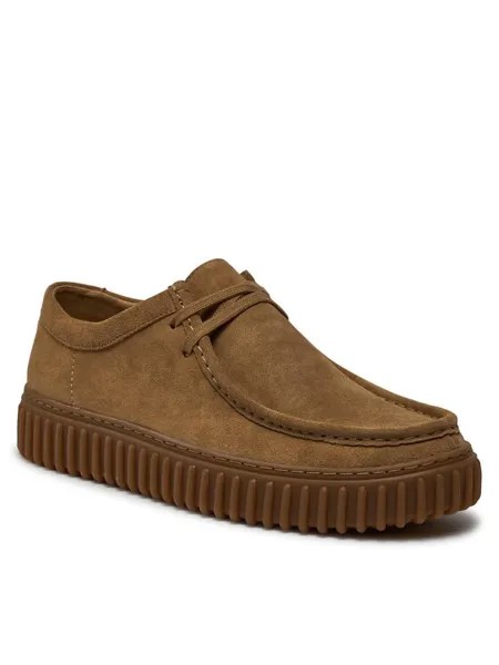 Полуботинки Clarks, коричневый