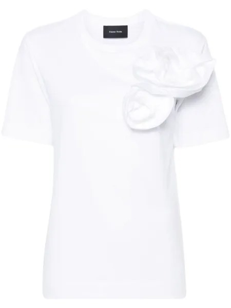 Simone Rocha футболка Pressed Rose, белый