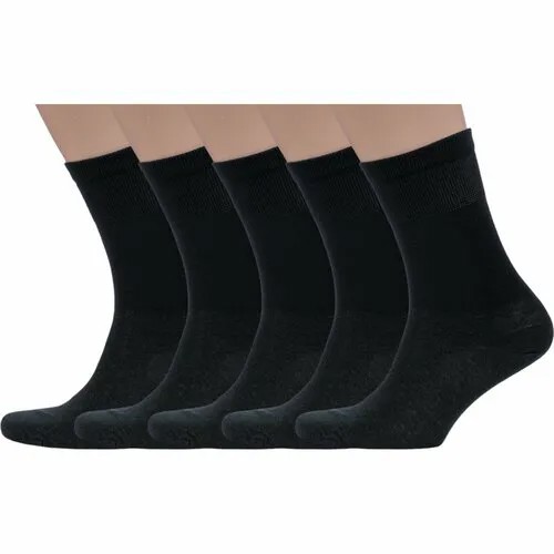 Носки Dr. Feet, комплект, 5 пар, размер 27, черные