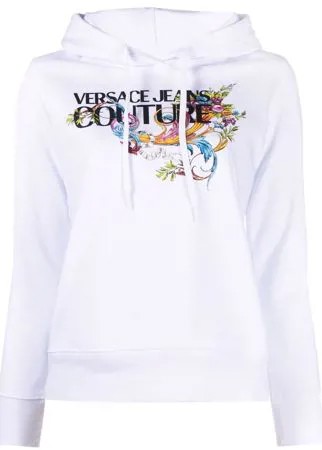 Versace Jeans Couture худи с кулиской и логотипом