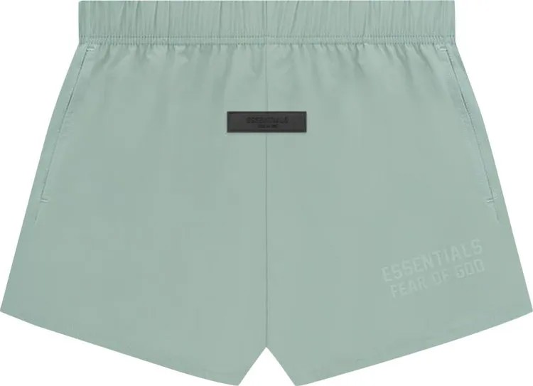 Шорты Fear of God Essentials Running Nylon Short Sycamore, зеленый