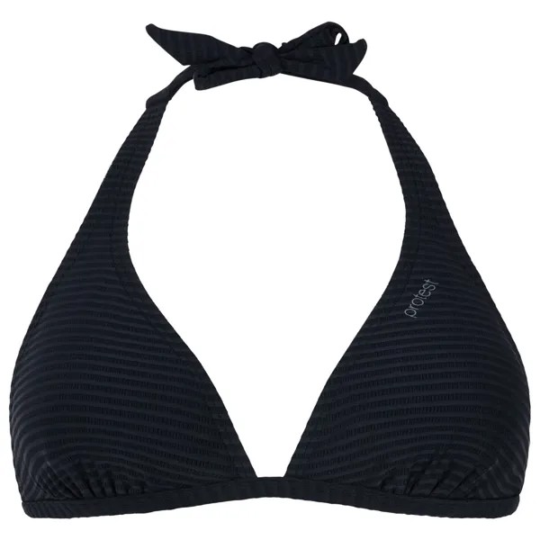 Верх бикини Protest Women's Mixcaviar Halter Bikini Top B&C Cup, цвет True Black