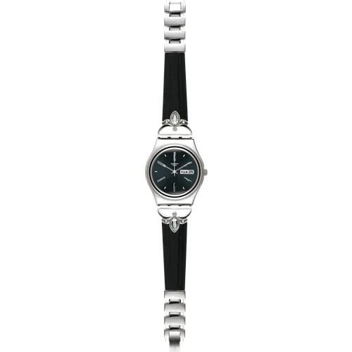 Наручные часы swatch Женские наручные часы SWATCH MOROCCAN NIGHT YLS710G, серебряный, черный