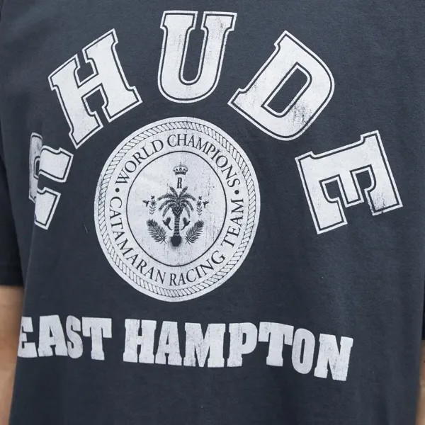 Rhude Футболка-катамаран Hampton, черный