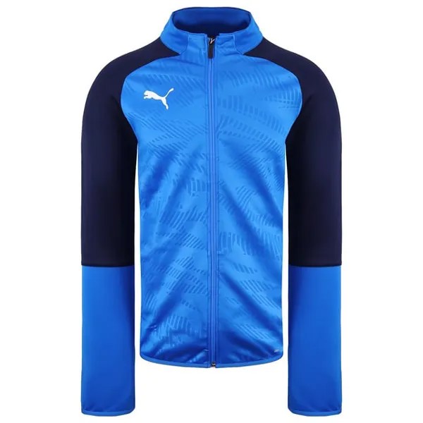 Синяя мужская спортивная куртка на молнии с длинными рукавами 656193 02 Puma, синий