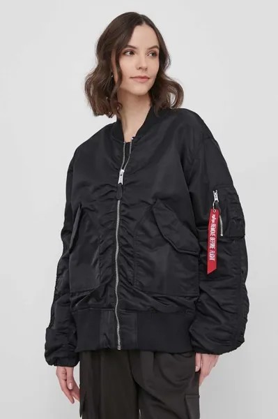 Куртка-бомбер CWU MA-1 Bomber NC Wmn Alpha Industries, черный