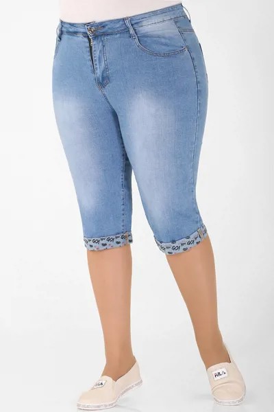 Бриджи женские AlmondShop 1У-54 6903.С1 синие 52 RU