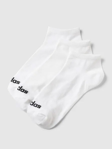 Носки-кроссовки с принтом этикетки, в упаковке 3 шт adidas Originals, белый