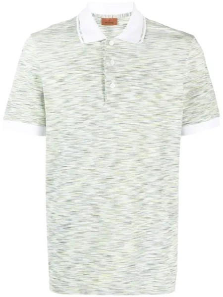 Missoni рубашка поло в полоску, зеленый