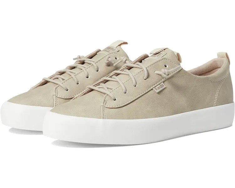 Кроссовки Keds Kickback PU Leather, цвет Taupe