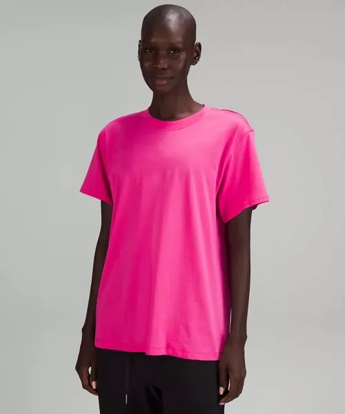 Футболка Lululemon All Yours Cotton, розовый
