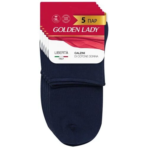 Носки Golden Lady, 5 пар, 5 уп., размер 39-41, бордовый, золотой, синий