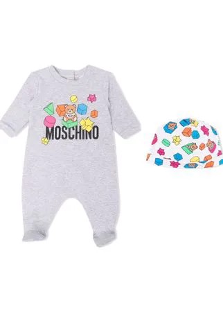 Moschino Kids пижама с логотипом